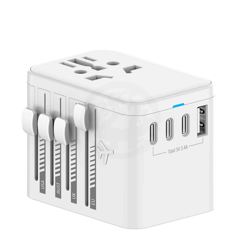 3C 1USB Travel Adaptor