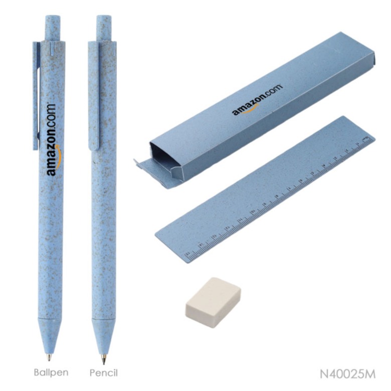 Eco-Friendly Wheat Straw Stationery Set