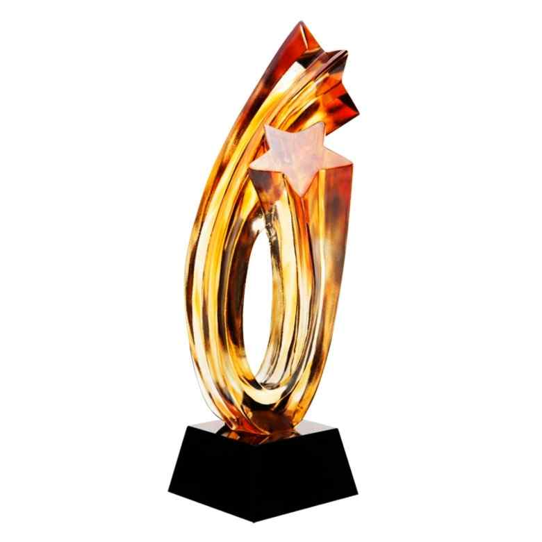 LiuLi crystal Trophy - Double Star - 1020