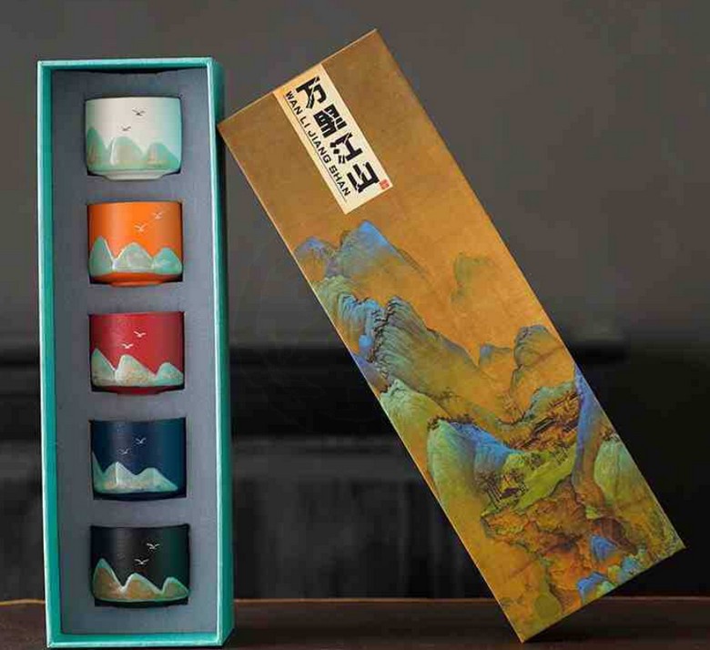 Wan Li Ceramic Cup [ 4pieces]