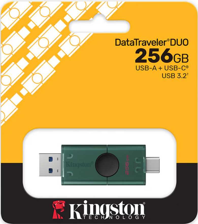 Kingston DataTraveler Duo USB Flash Drive DTDEG2/256GB