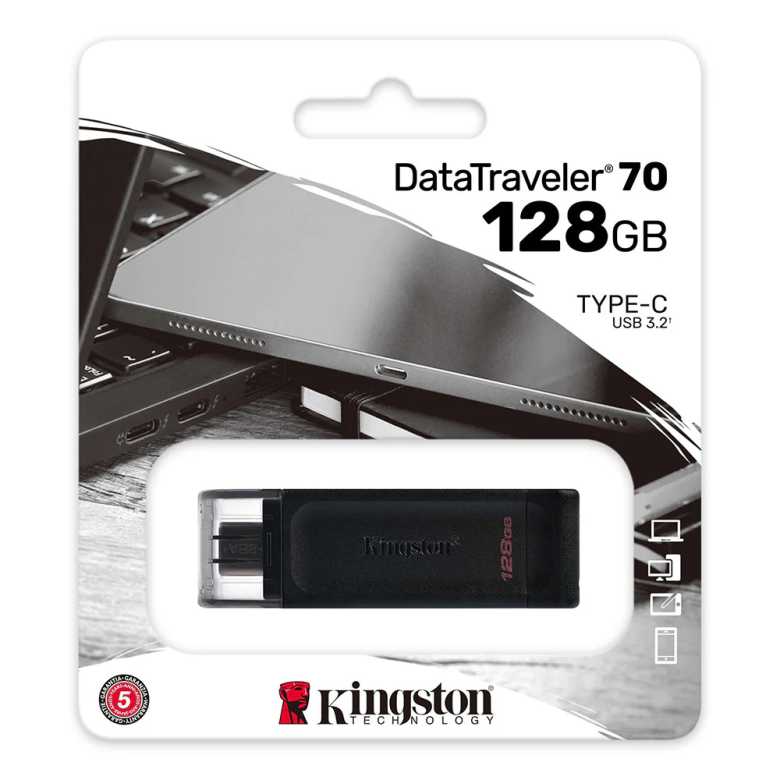 Kingston DataTraveler 70 128GB USB-C Flash Drive