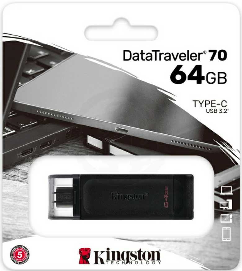 Kingston DataTraveler 70 64GB USB-C Flash Drive