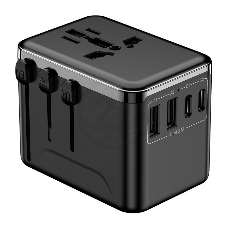 Travel Adaptor with 2 Type C and 2 fuse [17.5W]