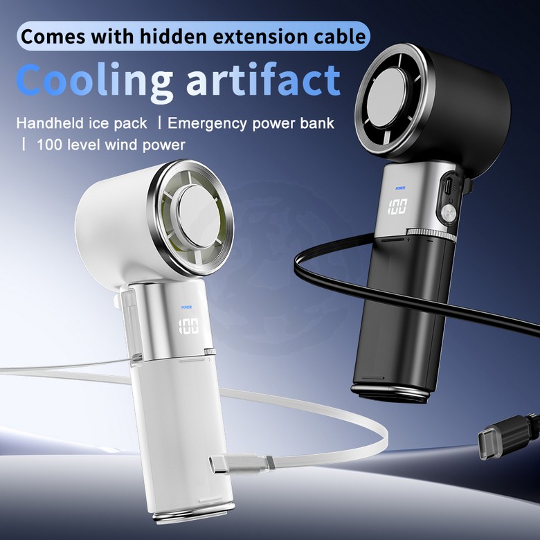 USB Fan with Freezer and Powerbank [3600 mAh]