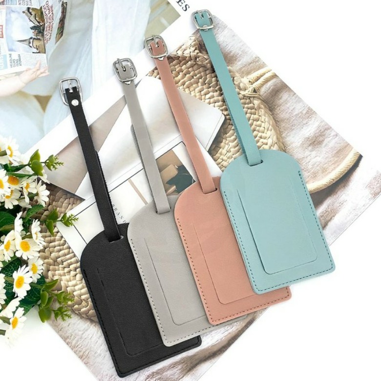 PU Leather Luggage Tag (Round)