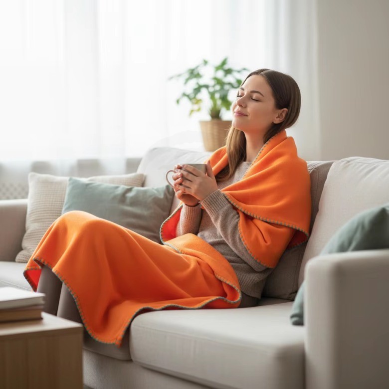 Fleece Blanket with pouch