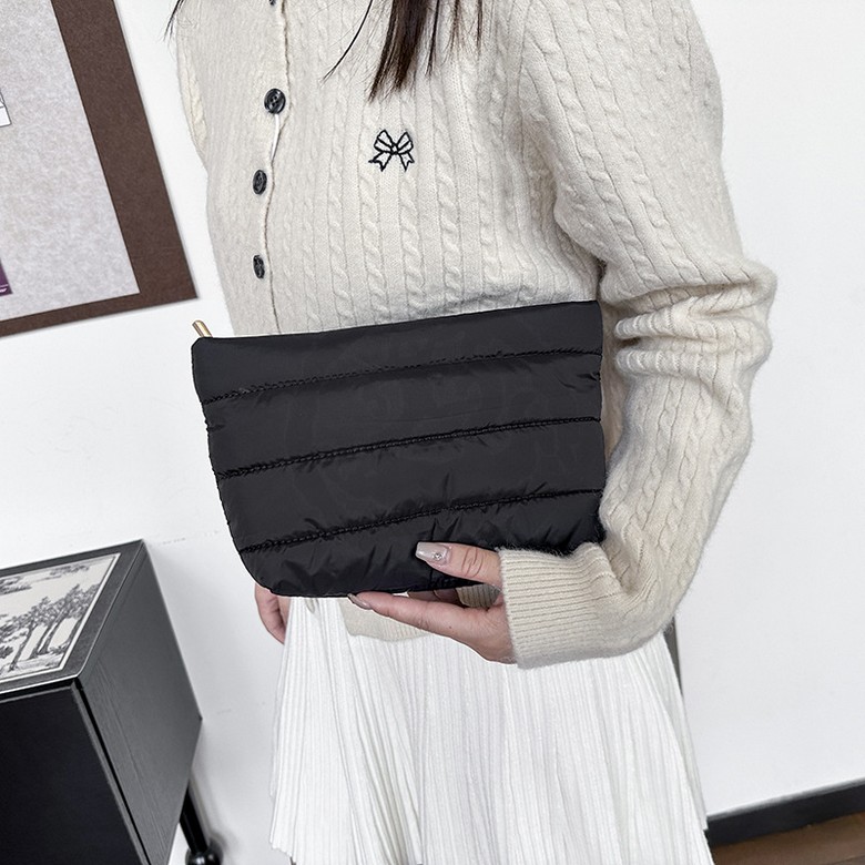 Nylon Quilted Cosmetic Bag