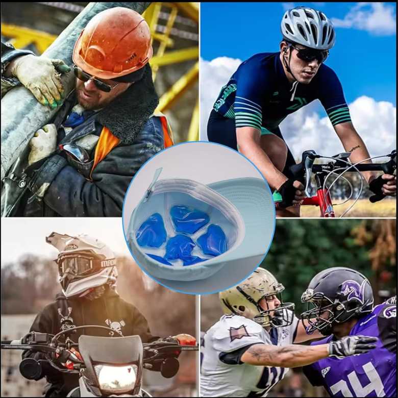 Reusable Ice Pack for Helmets, Caps