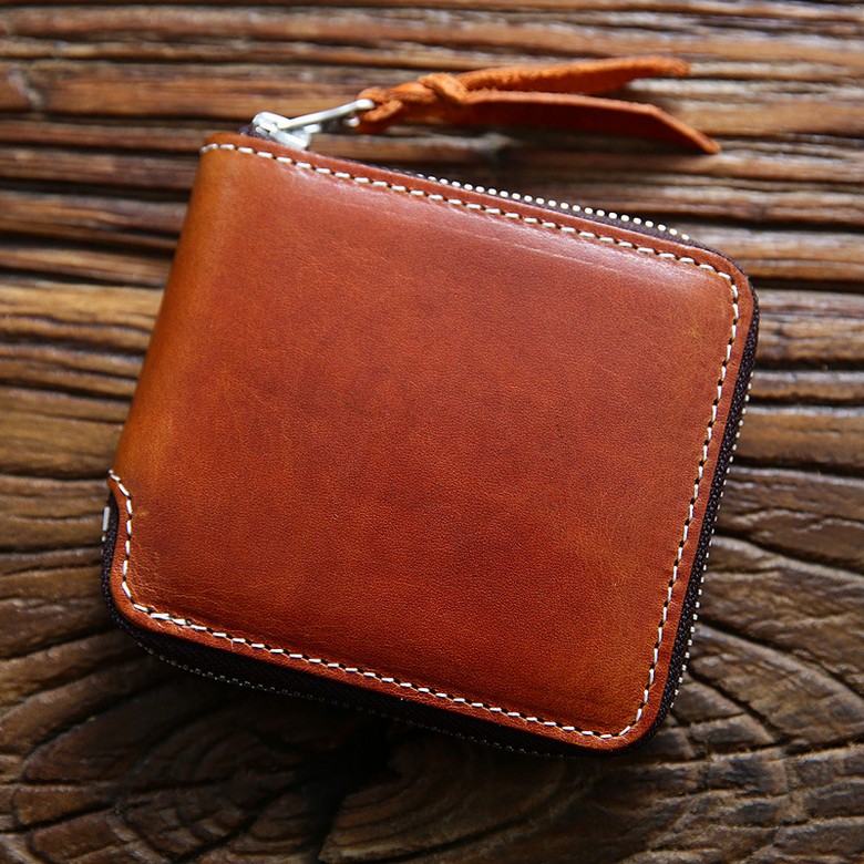 Italy Vegetable Tanned  Leather Wallet [RFID]