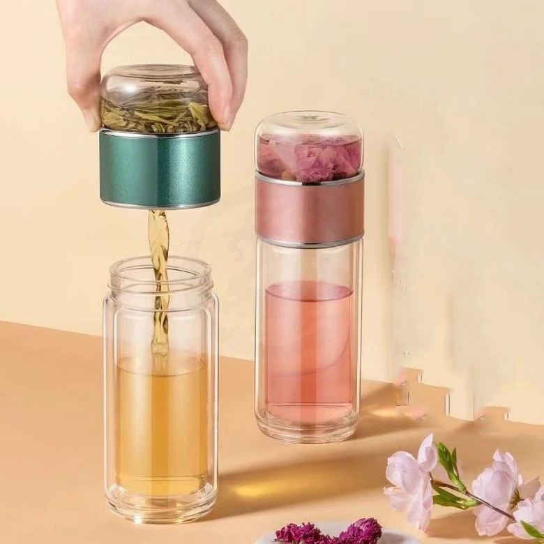 Double Layer Borosilicate Bottle