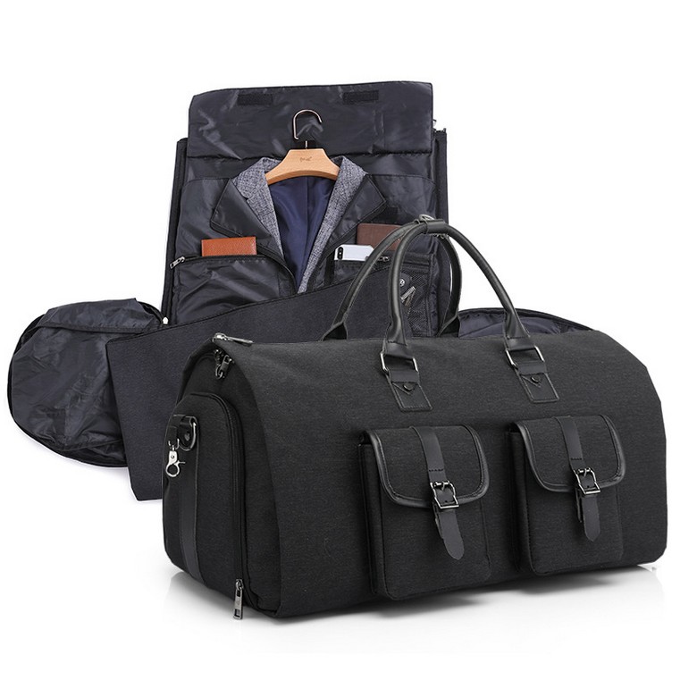 Convertible Deffel Suit Bag with Shoe Compartment