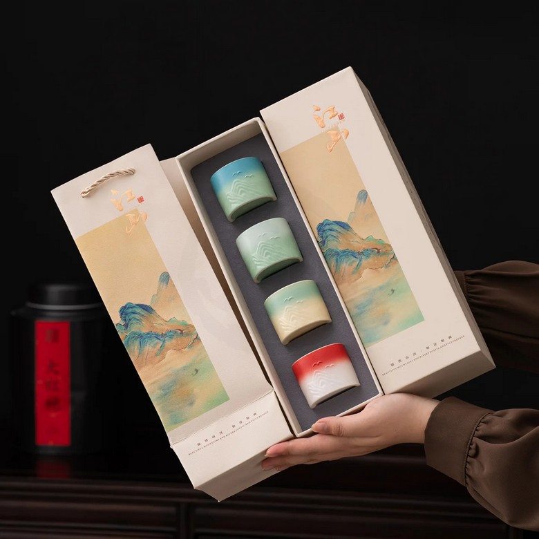 Retro Japanese Design Ceramic Cup [ 60 ml]