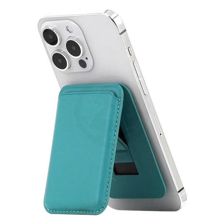 Magnetic Leather Phone Stand with Wallet