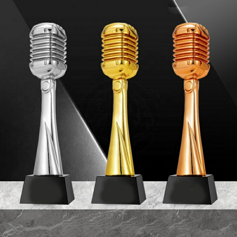 Microphone shaped Award
