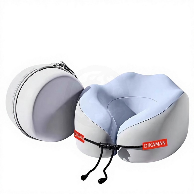 Memory Foam Neck Rest with Eva Pouch