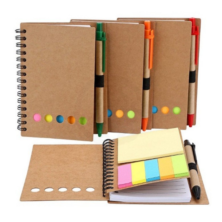 Eco-friendly Notebook, Sticky flags, with pen