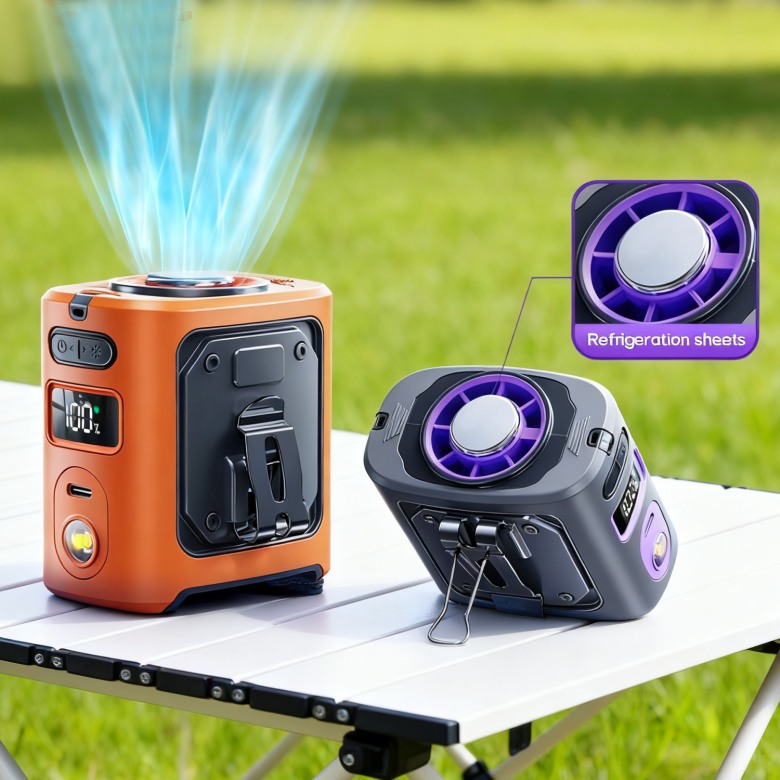 High Speed Freezer Fan with Powerbank and LED [10000mAh]