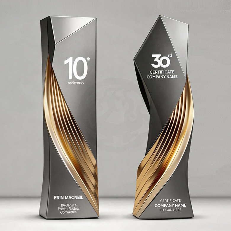 Eco-friendly High-Grade Creative Gold-plated Resin Trophy