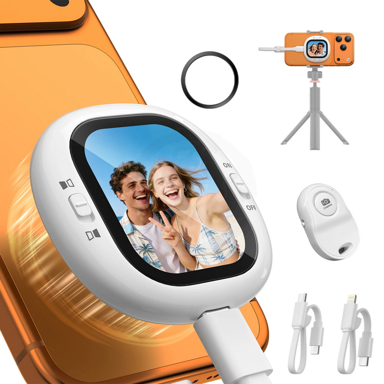 R1021 Vlog Selfie Monitor Remote Shooting with Zoom