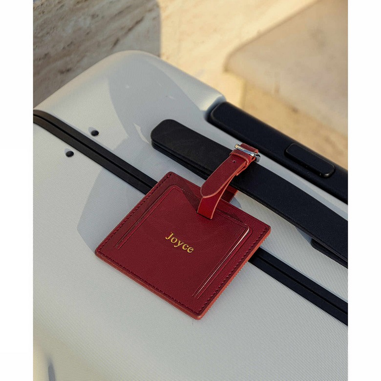 Square PU Leather Luggage Tag
