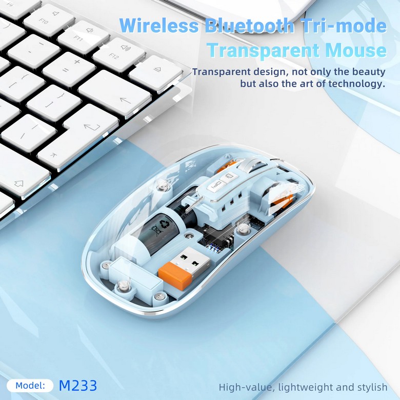 3-mode Transparent Wireless Mouse