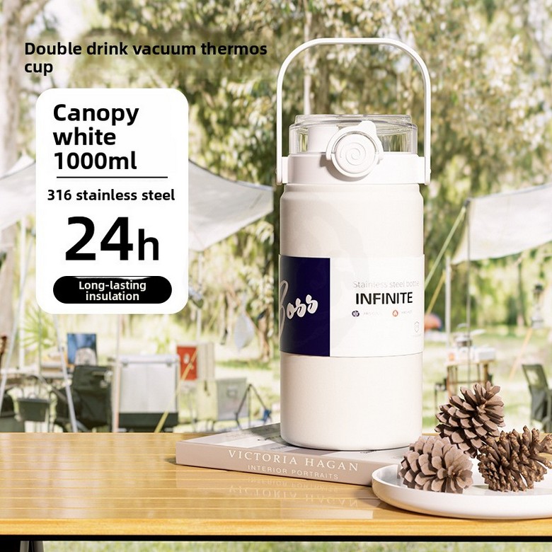 High Quality 316SS Vacuum Mug with carrier [1 L]