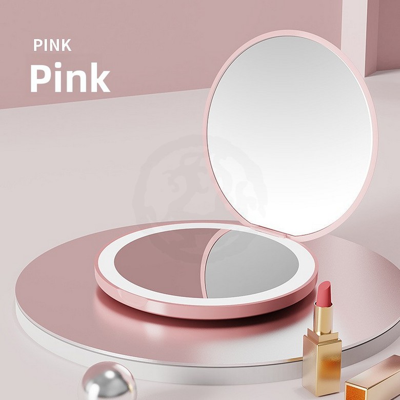 Compact Mirror with LED
