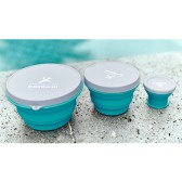 3 in 1 Circular Silicone collapsible lunch box 3 in 1 Circular Silicone collapsible lunch box