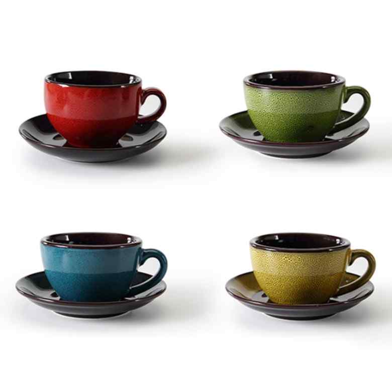Latte Cappuccino Cup with saucer Set [250ml]