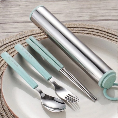 Cutlery Set in Metal Tube Cutlery Set in Metal Tube