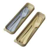 Wheat Chopstick with Fork and Spoon Wheat Chopstick with Fork and Spoon