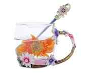 Exclusive Daisy Motif Enamel Cup (320ml) Exclusive Daisy Motif Enamel Cup (320ml)