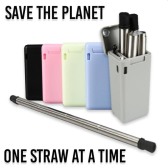 Collapsible Stainless Steel Straw Collapsible Stainless Steel Straw
