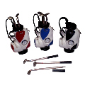 Golf bag with clock & balllpen Golf bag with clock & balllpen