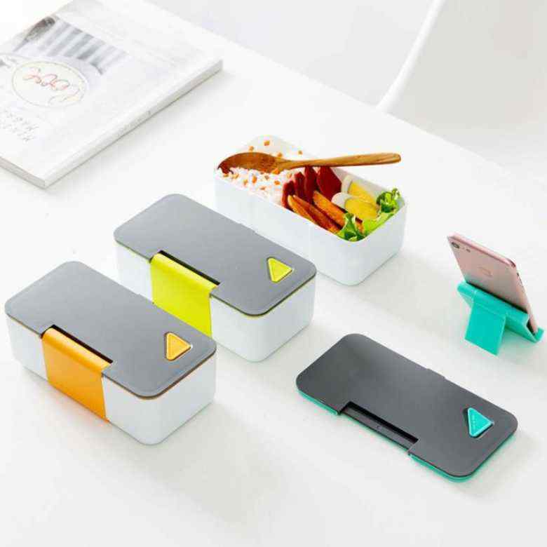 Microwave Safe Bento Box with Phone Stand