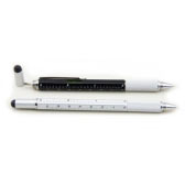 Pen with ruler, spirit level and stylus Pen with ruler, spirit level and stylus