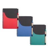 Notebook w/ Pen & Pocket Notebook w/ Pen & Pocket
