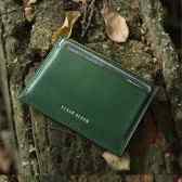 RFID Blocking Top Grain Leather Card Holder - Green RFID Blocking Top Grain Leather Card Holder - Green