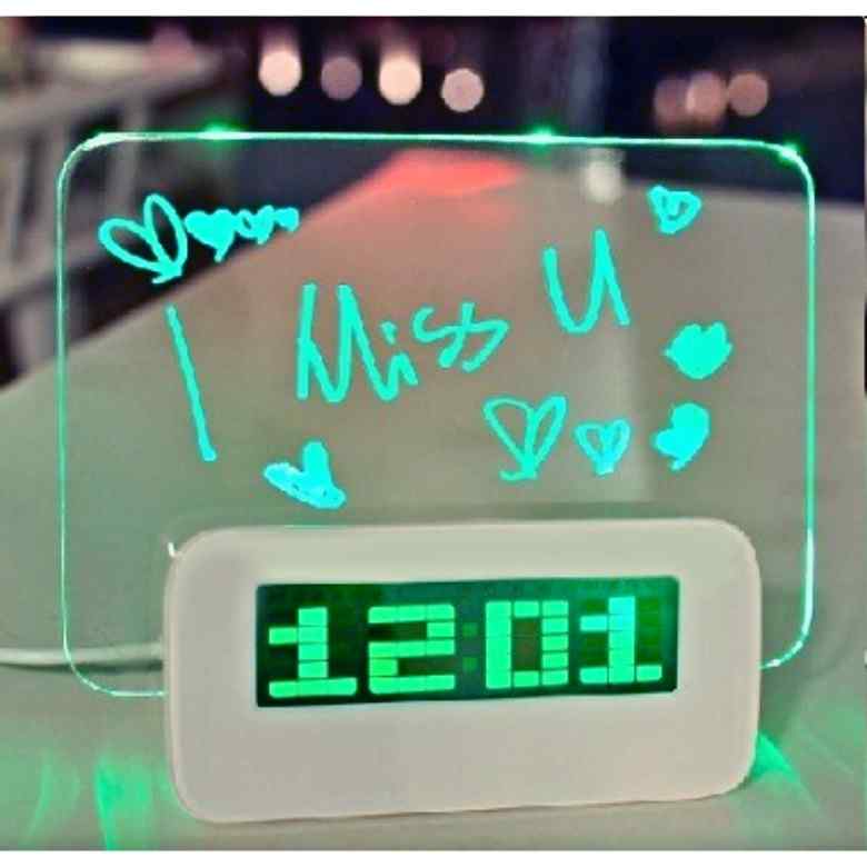 LED Message Board, Alarm Clock anc 4 USB Port