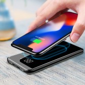 Mirror Finish Wireless Charging Power Bank with Digital Display Mirror Finish Wireless Charging Power Bank with Digital Display