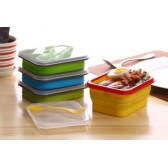 Silicone collapsible lunch box Silicone collapsible lunch box